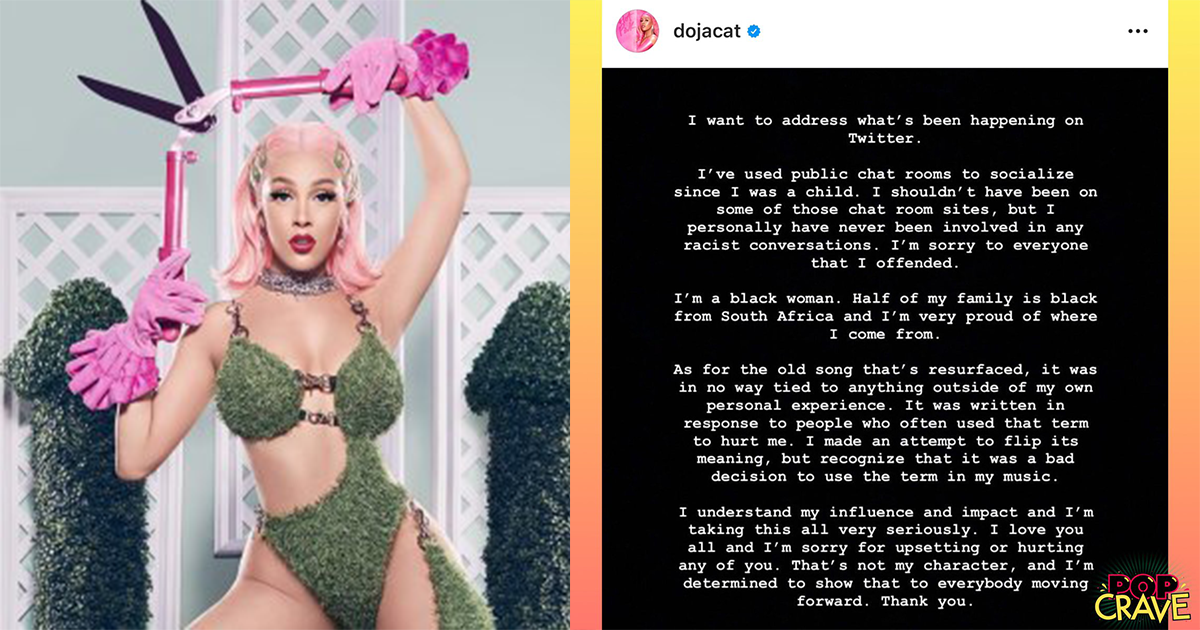 才剛有天后的勢頭就被黑！Doja Cat 被控白人至高主義，就連自己的老歌都被挖出來打臉？