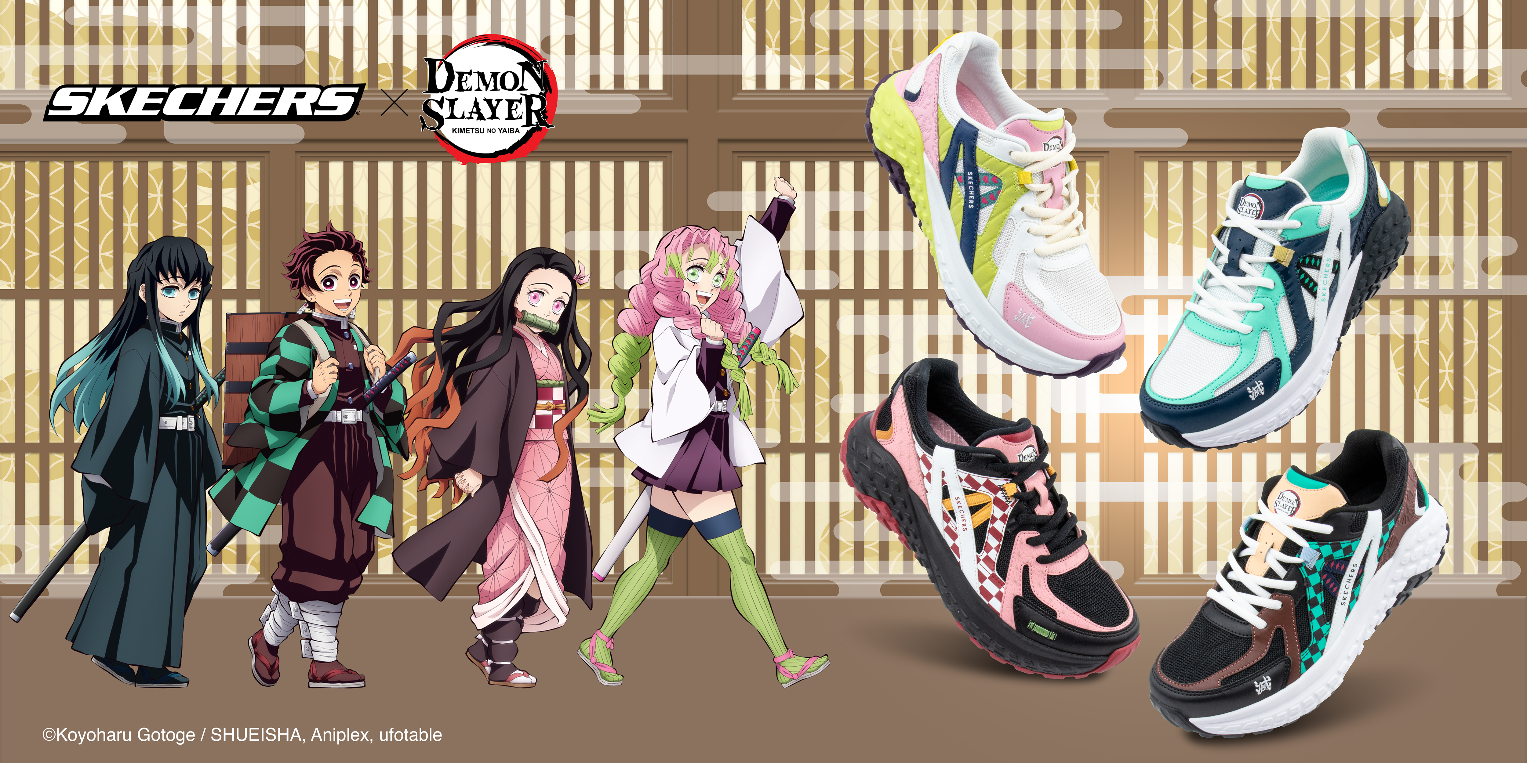 SKECHERS 攜手《鬼滅之刃》2026 聯名系列登場：全柱集結與西門町主題店全解析