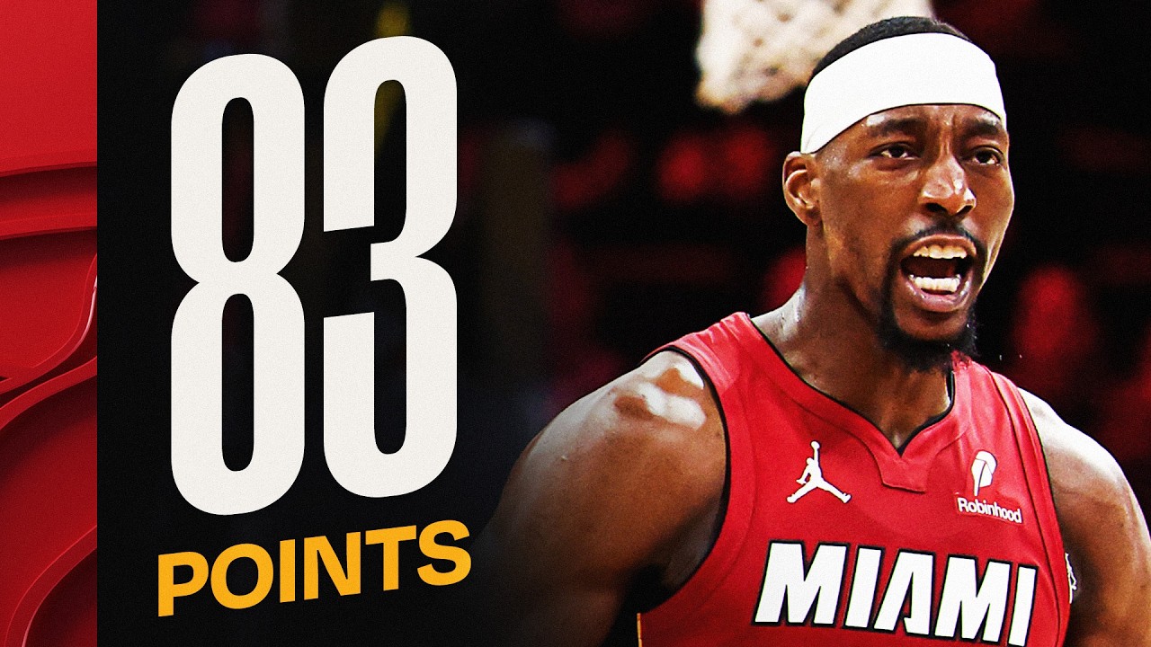 NBA瘋了，邁阿密也瘋了！Bam Adebayo單場83分直接打穿歷史