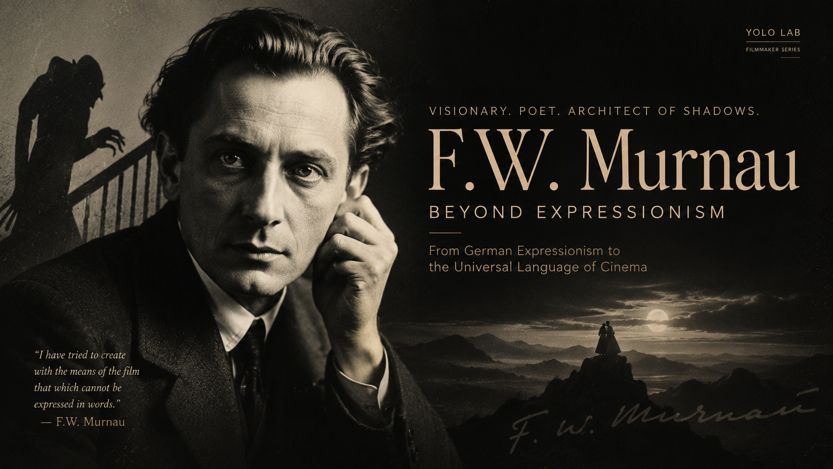 F.W. Murnau如何讓陰影說話？德國表現主義與光影的空間感