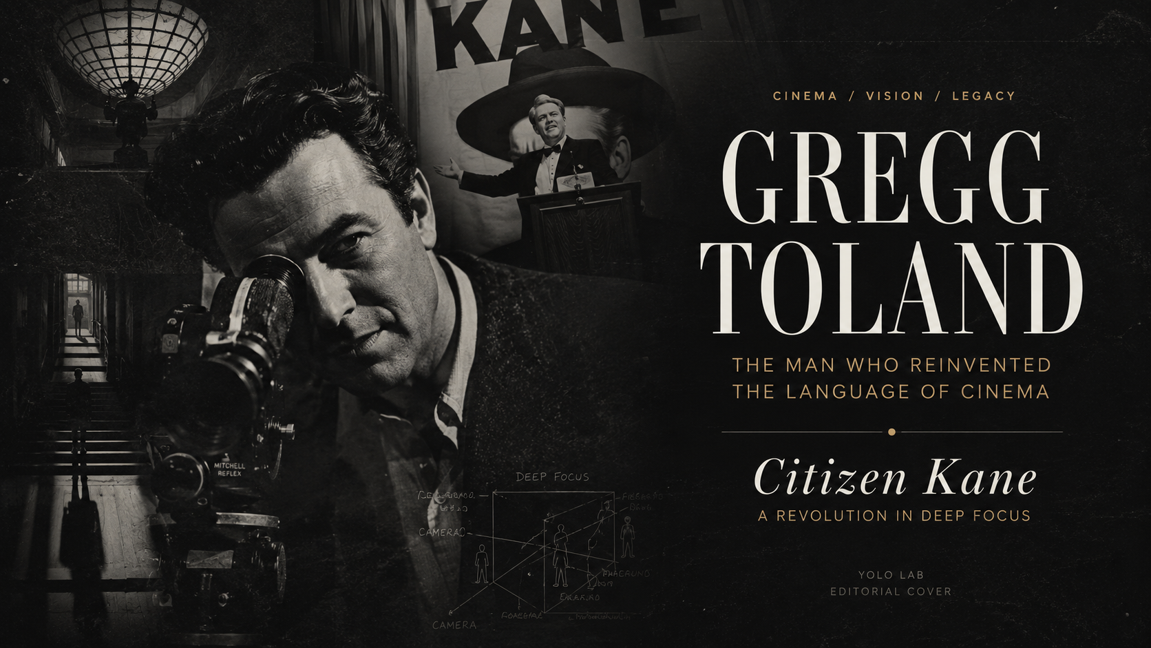 《大國民》深焦攝影為什麼重要?Gregg Toland、Orson Welles 與視線控制