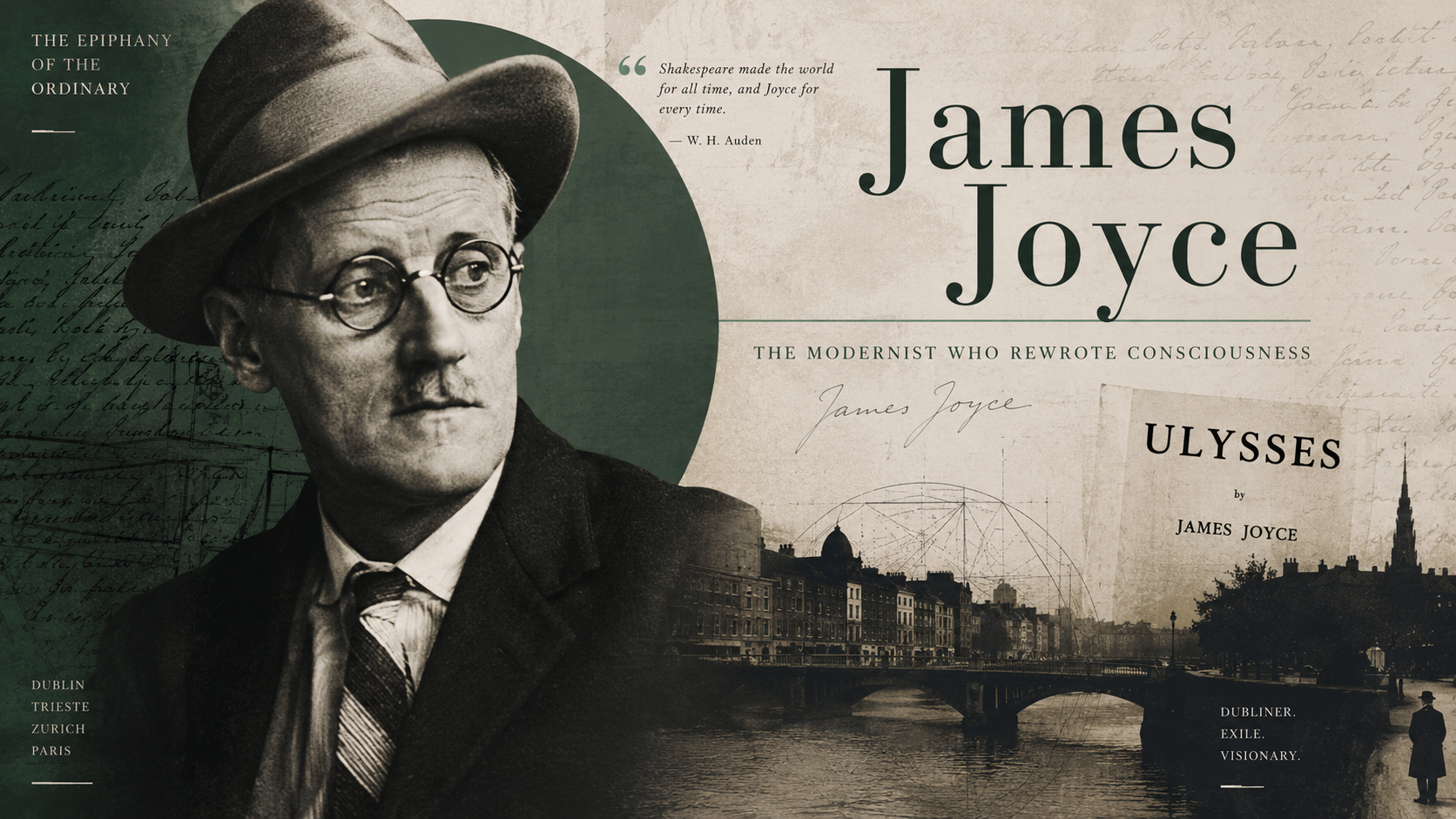 James Joyce 如何把一天寫成小說？《尤利西斯》與都柏林的現代生活
