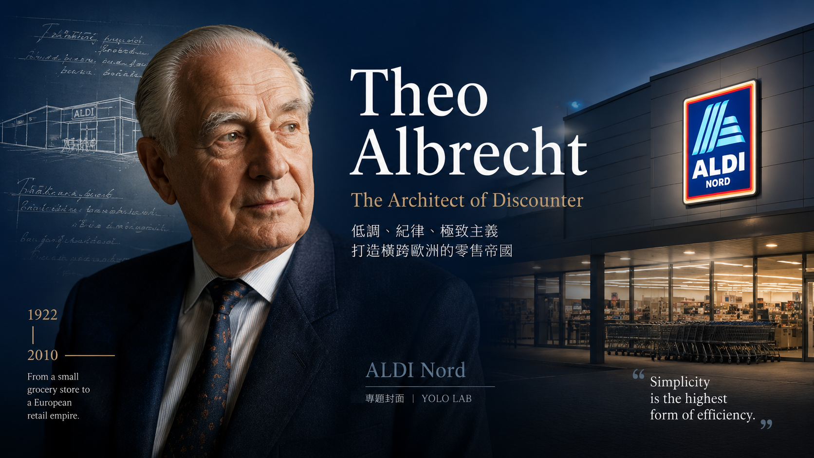 Aldi奧樂齊硬折扣零售模式:Theo Albrecht的極簡營運學
