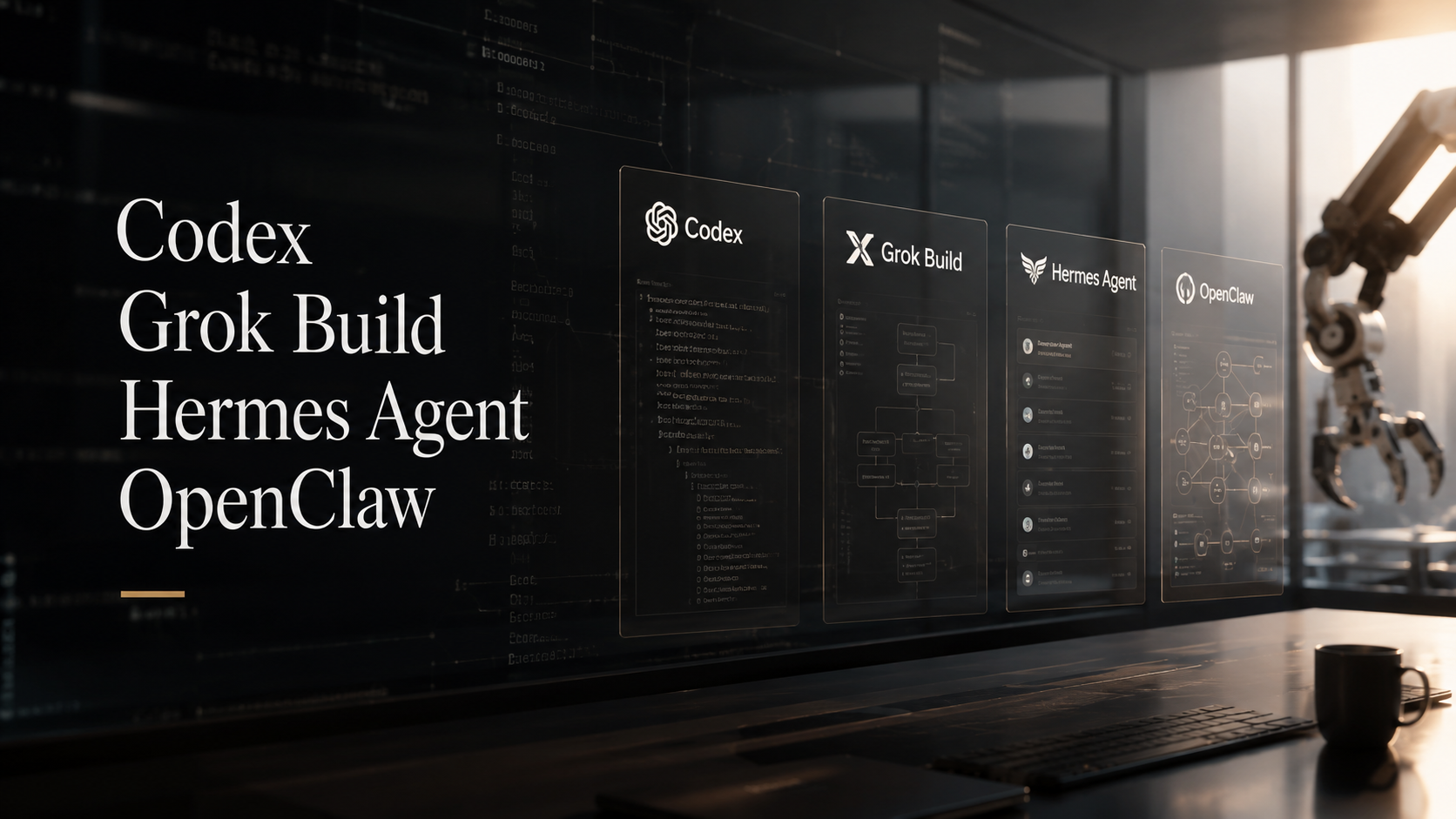 Codex、Grok Build、Hermes、OpenClaw怎麼選？四種Agent系統層級比較