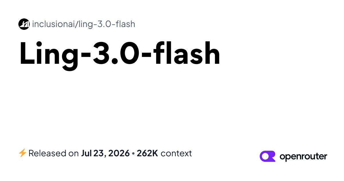 Ling-3.0-flash免費用：OpenCode設定、124B MoE架構與Agent工作流解析