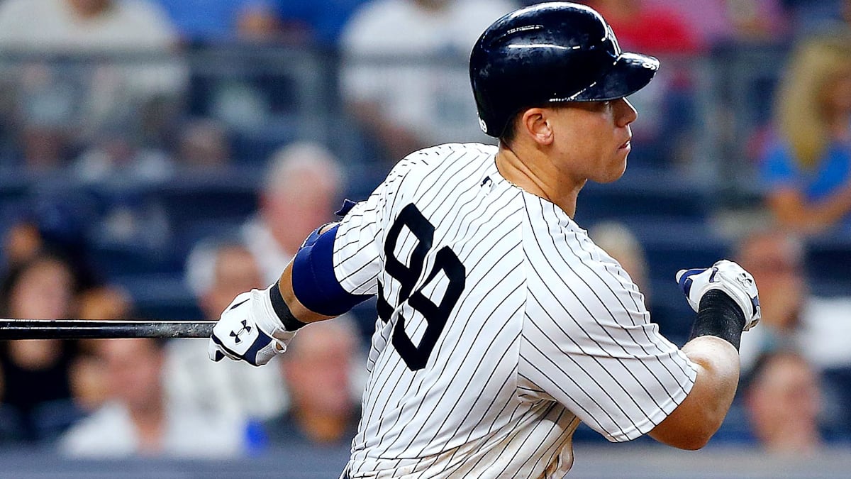 亞倫賈吉 Aaron Judge 洋基隊打擊畫面，對應 2026 肋骨傷勢與復出進度