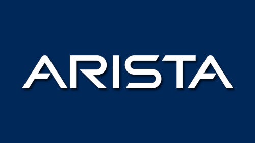 Arista Networks官方logo與Jayshree Ullal、EOS及AI網路平台研究意象