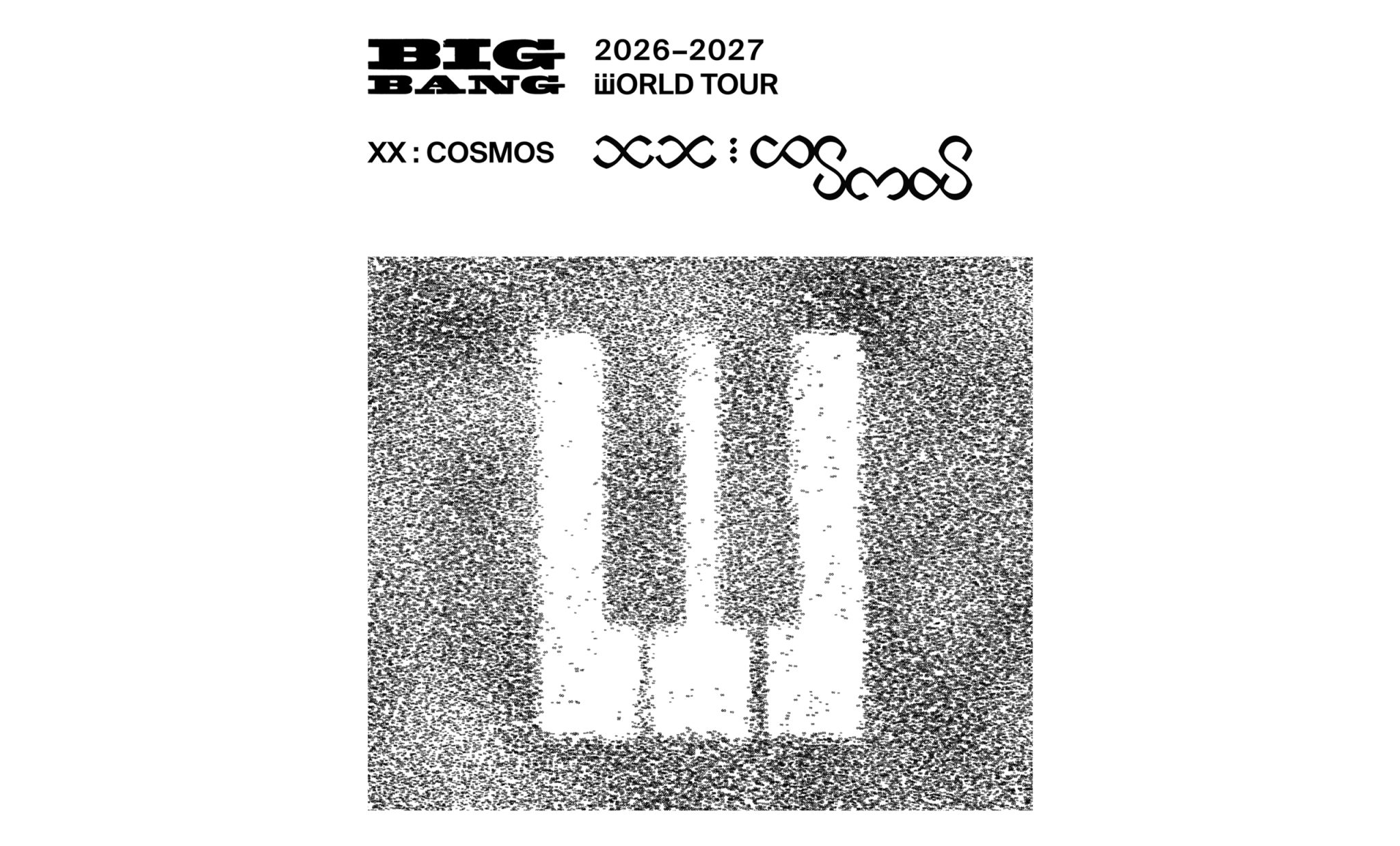 BIGBANG 2026-2027 WORLD TOUR XX COSMOS 官方巡演主視覺