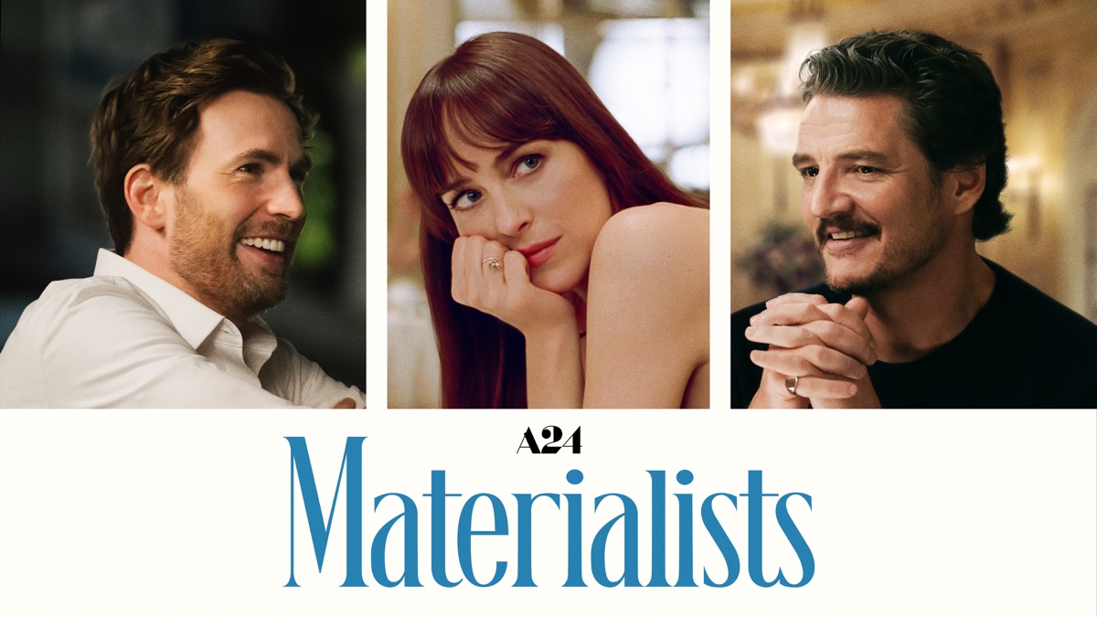 Apple TV《Materialists》官方電影頁主視覺,Dakota Johnson 飾演 Lucy