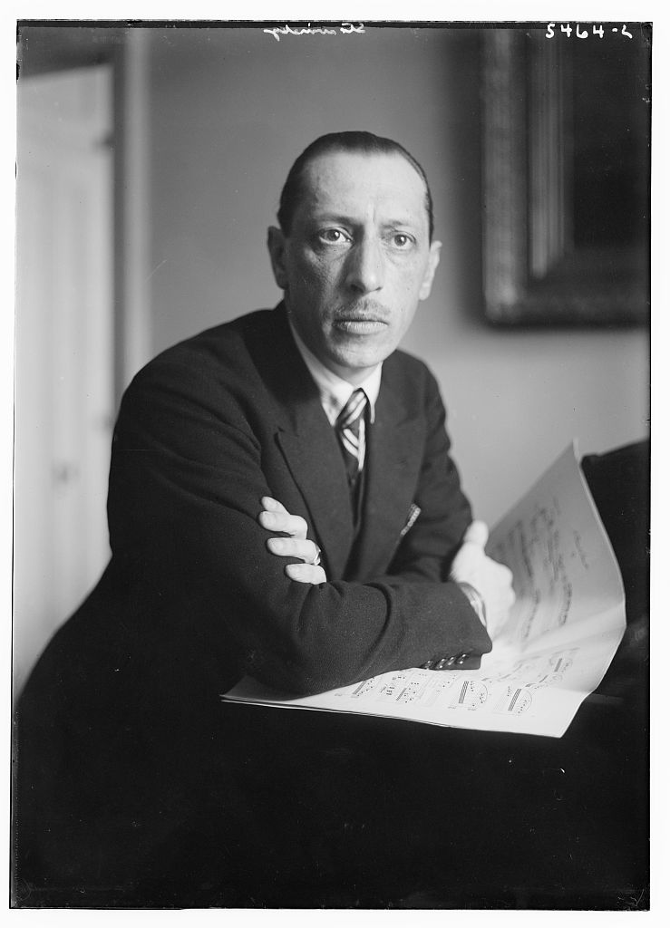 美國國會圖書館 Bain Collection 的 Igor Stravinsky 肖像,約 1920–1925