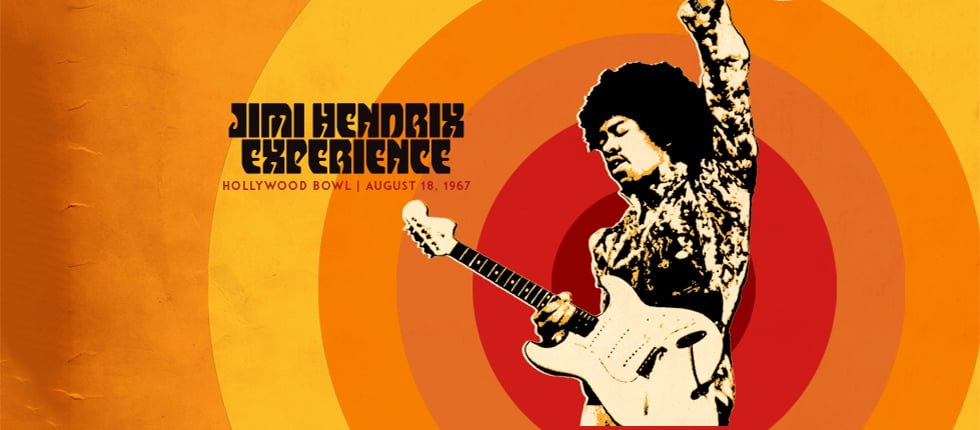Jimi Hendrix,Hollywood Bowl 1967 演出照片