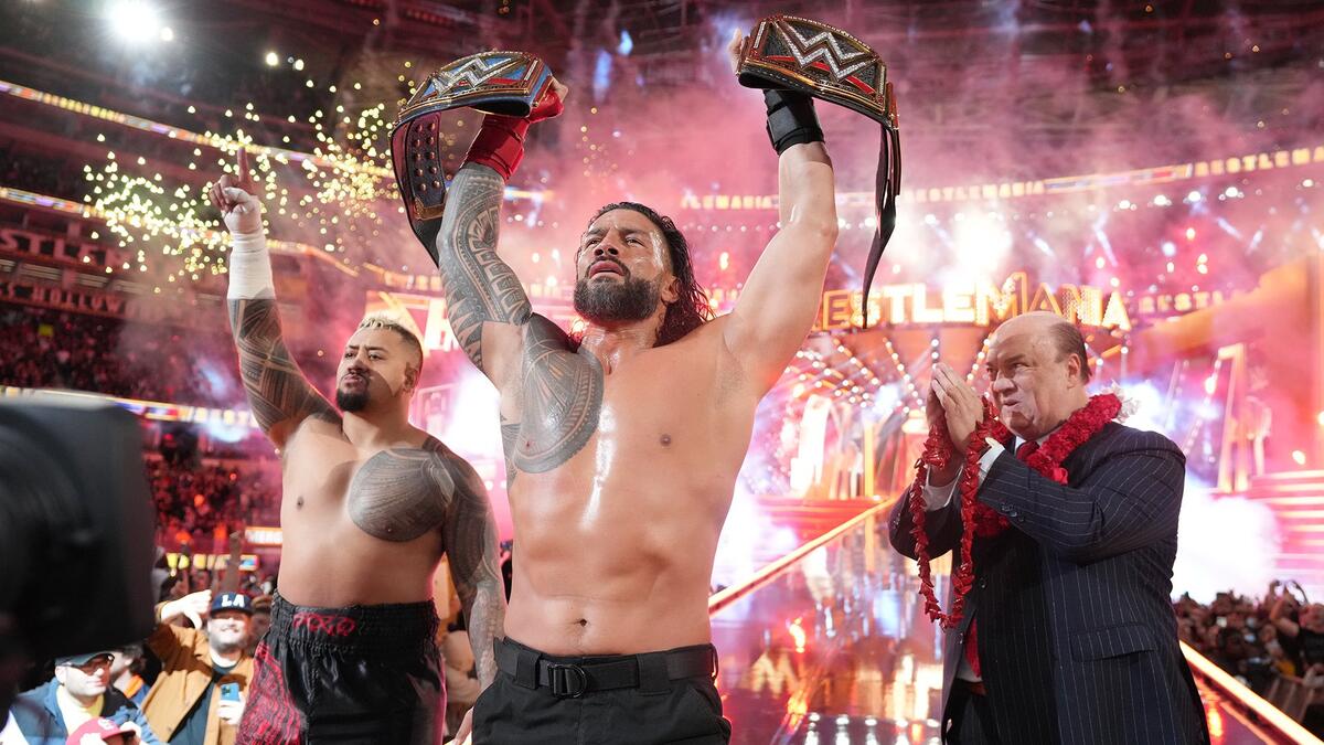 Roman Reigns 在 WWE 官方人物頁的肖像