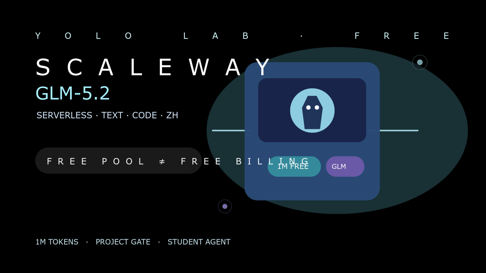 Scaleway 1M 免費 Tokens 怎麼用？GLM-5.2 Serverless 學生 Agent 敲門磚