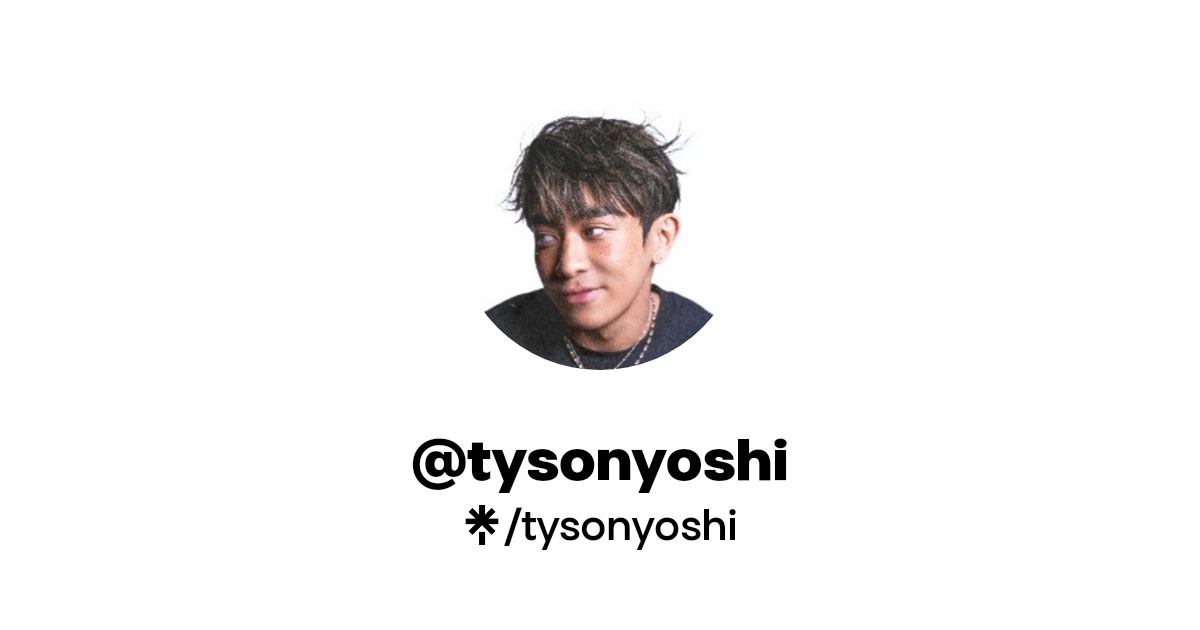 TYSON YOSHI 官方藝人肖像