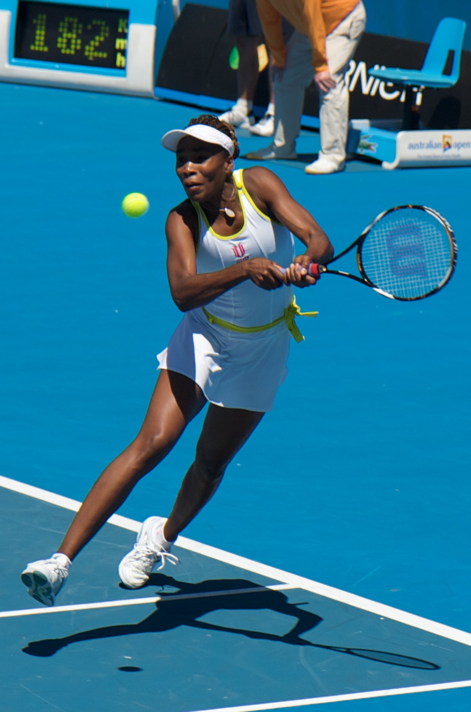 Venus Williams 2009 年澳洲網球公開賽女雙賽事畫面
