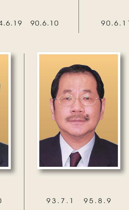 證交所六十週年特刊所載吳乃仁任董事長期間的官方歷任董事長肖像