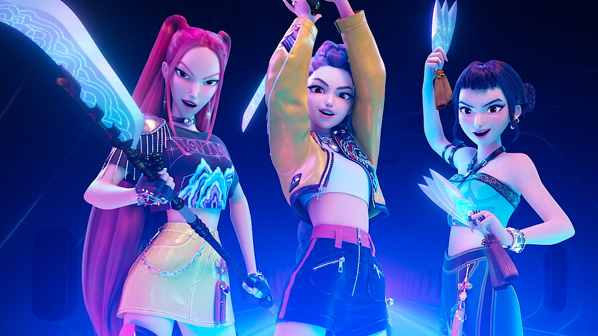Netflix《KPop Demon Hunters》〈How It’s Done〉官方畫面中的 HUNTR/X 三名成員